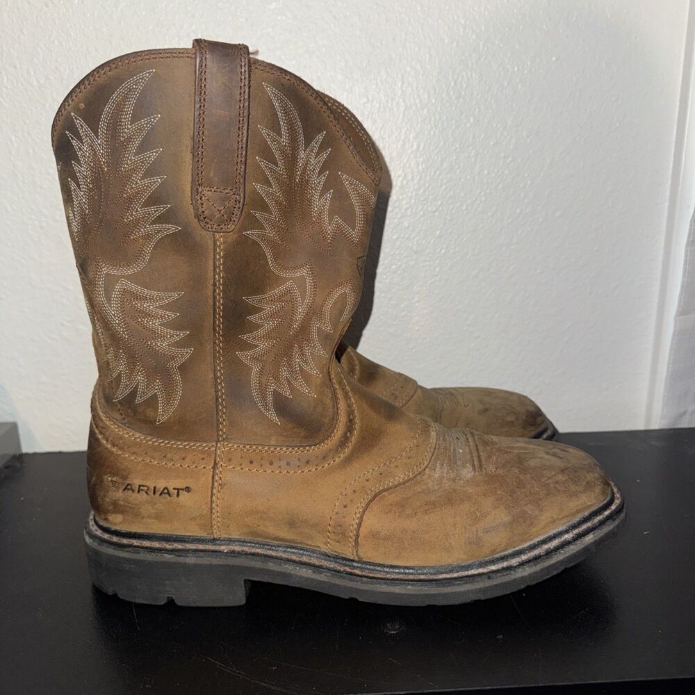 Ariat 10010148 10.5 D Men's Western Boot Work Boot Aged Bark